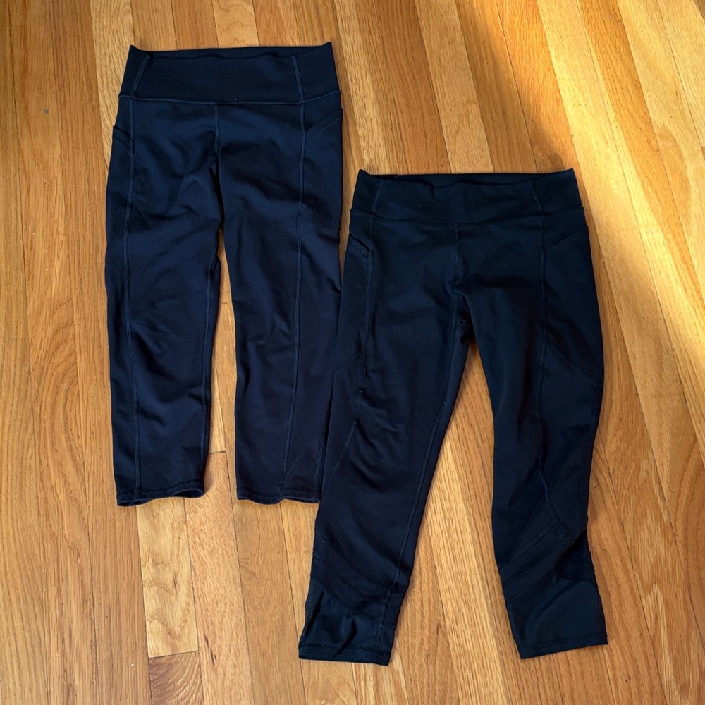 2 pairs Kids Black Leggings